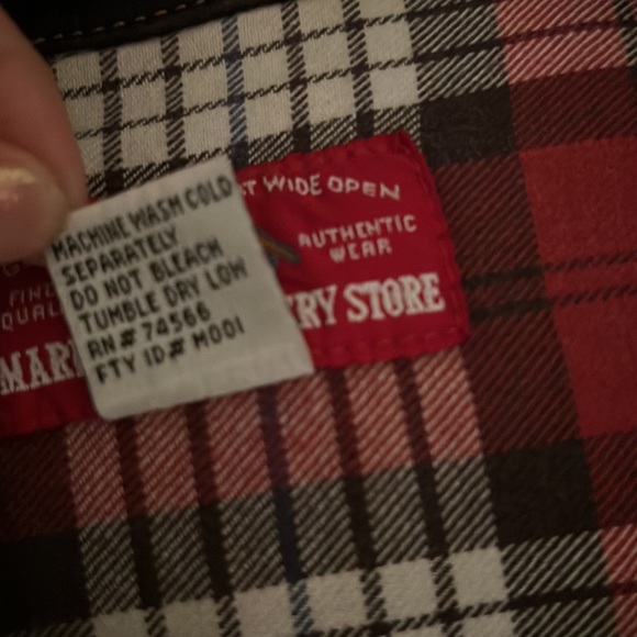 Vintage Leather Collar Denim Jacket - Picture 6 of 6